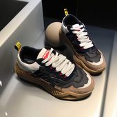 新款 厚底休闲百搭韩版 潮鞋 2026春季 复古老爹鞋 透气运动阿甘鞋 男鞋