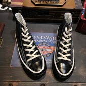 日系休闲高帮运动帆布鞋 男女情侣日本冈山久留米硫化鞋 百搭潮恒