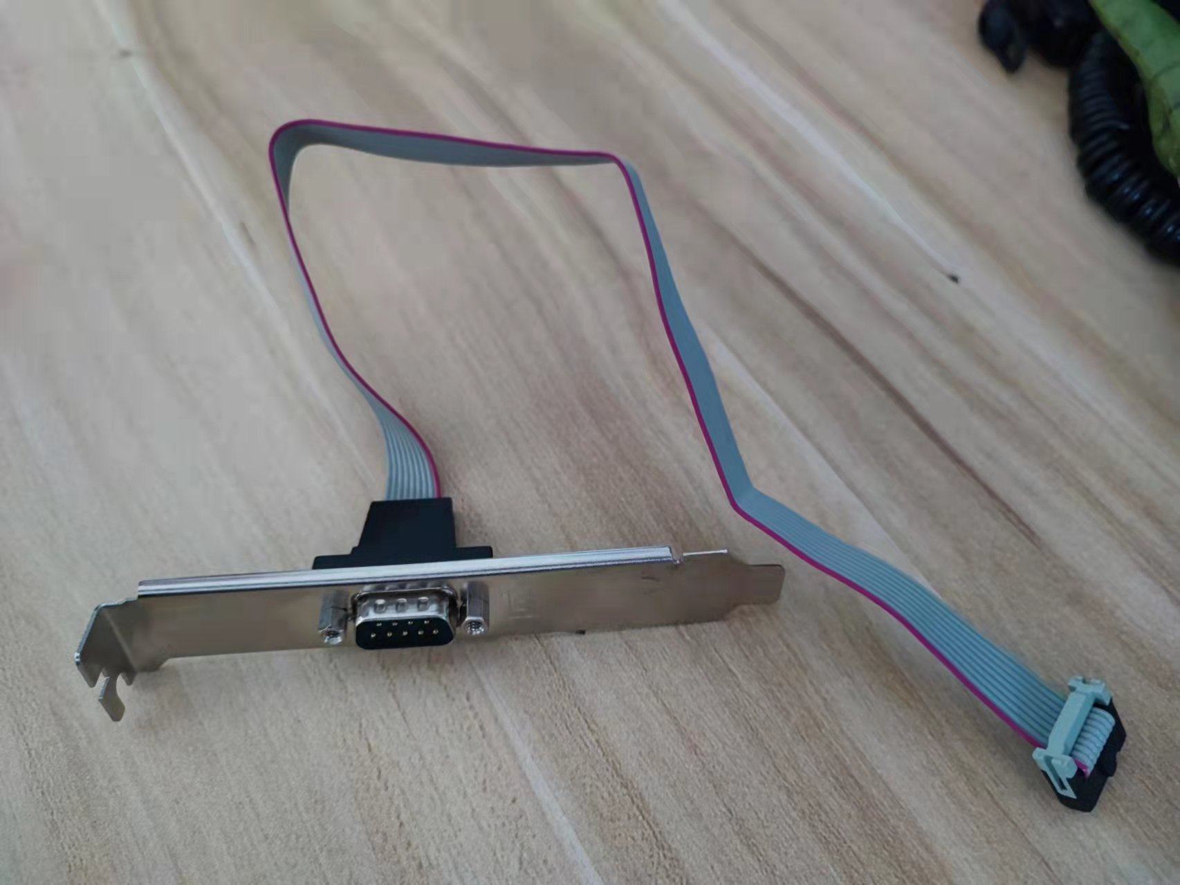 串口挡板线 电脑扩展9针COM口 主板串口线RS232串口引线DB9双挡板