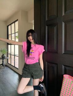 2024夏季 风辣妹小短裤 新品 工装 女 休闲百搭个性 ALLIN