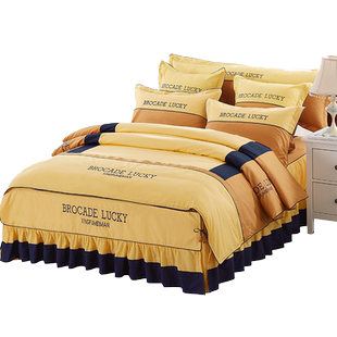 2023新款结婚床上用品床单被套罩四件套全棉纯棉春秋冬季四季通用