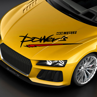 hks创意汽车贴纸画划痕个性运动