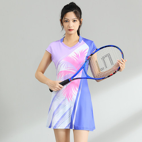 网球裙女款羽毛球连衣裙速干透气