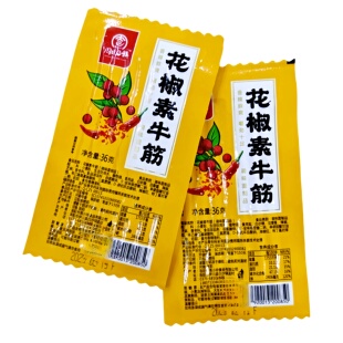 周氏e族花椒素牛筋麻辣休闲零食辣条麻辣食品真空包装嚼劲零食