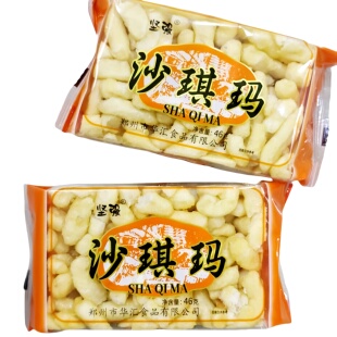 坚强沙琪玛加鸡蛋传统糕点甜点心早餐下午茶休闲零食绵密香甜大块