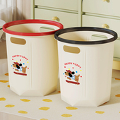 多巴胺奶油风客厅家用垃圾桶高颜值卧室卫生间厨房厕所办公室纸篓