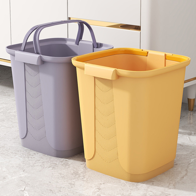 方形垃圾桶带提手压圈式加厚大号家用厨房客厅卫生间厕所轻奢纸篓