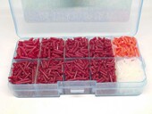 线孔 线粒钉 单线孔 羽毛球拍 盒装 护线套 双线孔 朱红色 护线管