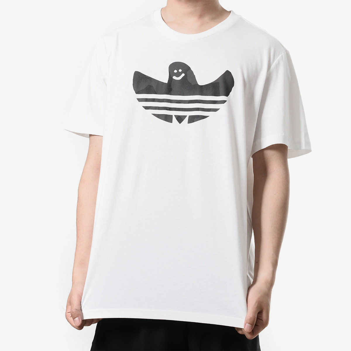 adidas/阿迪达斯三叶草男装shmoo warp tee休闲圆领短袖t恤cf3110