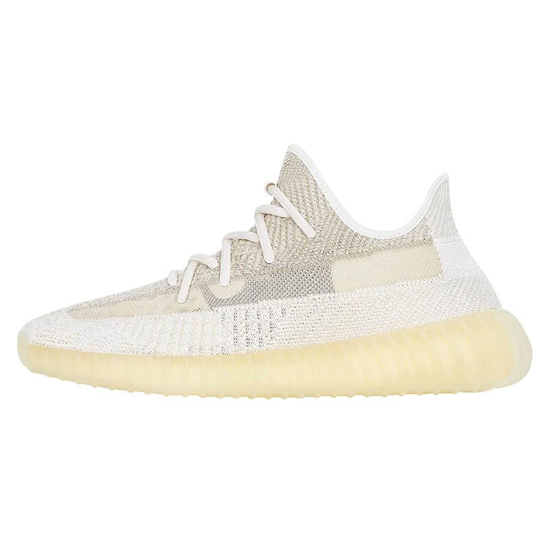 adidas阿迪达斯男女鞋 yeezy 350 v2米白椰子氧化天使跑鞋 fz5246