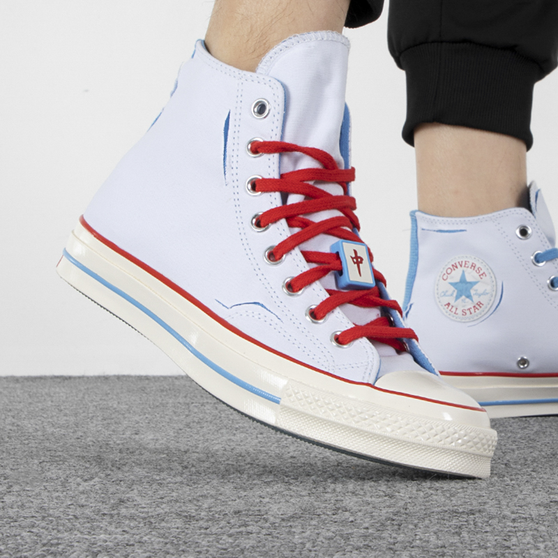 converse匡威男鞋女鞋1970s白蓝红中麻将鸳鸯中国风帆布鞋a04283c