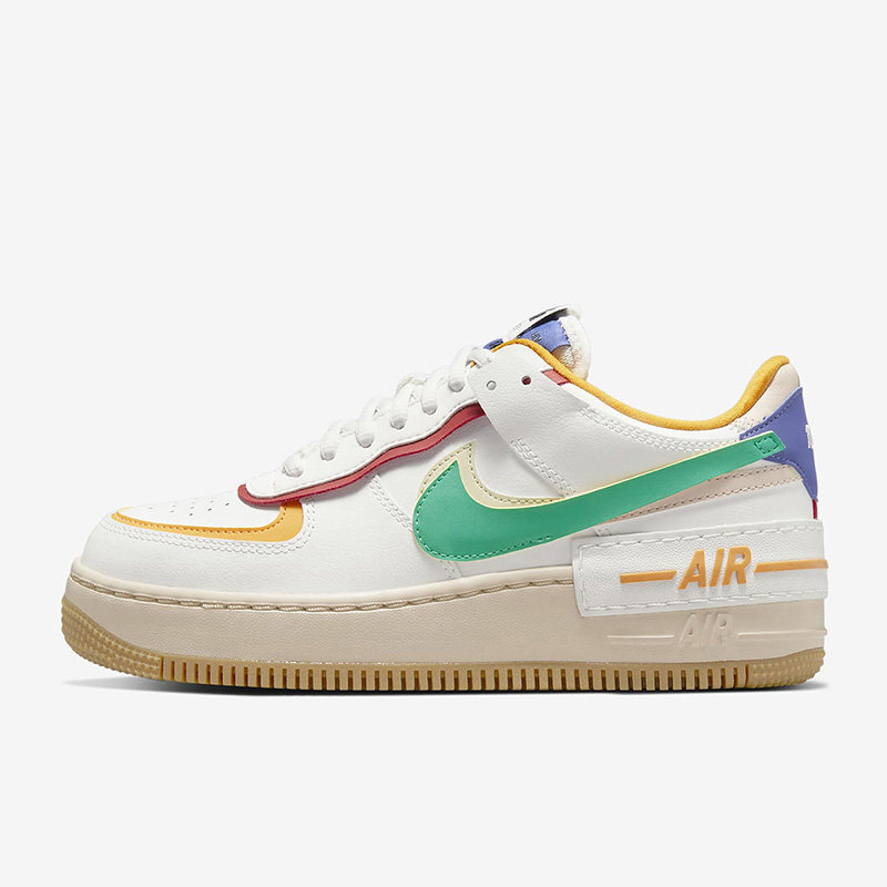 耐克女鞋 air force 1 af1空军一号鸳鸯解构马卡龙板鞋ci0919-118