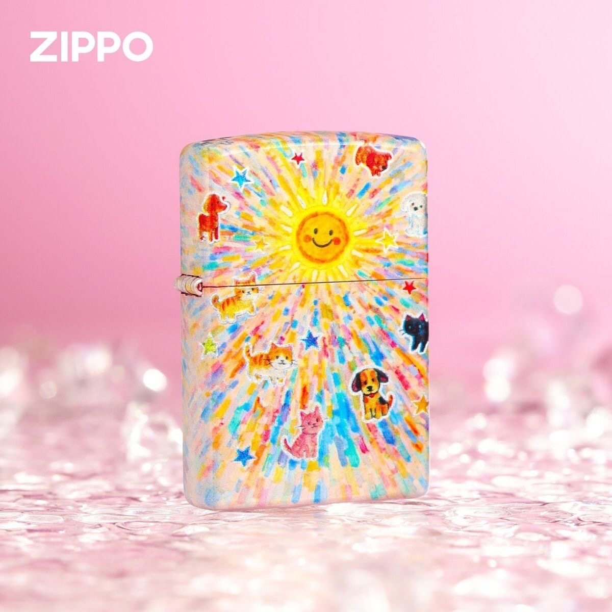 zippo打火机正版彩印烦恼拜拜可爱涂鸦萌宠煤油防风男友生日礼物