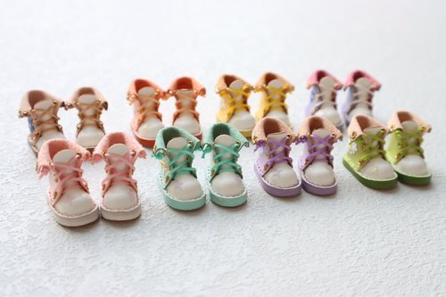 全新ob11娃鞋Blythe小布皮靴大鱼体 玛卡龙色系 Amy小捣蛋 娃鞋