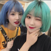 抖音一次性彩色喷雾头发染色男女上色染发剂黑色奶奶灰银色亚麻色