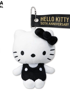 可爱卡通日本少女心avail 50周年纯白色黑色KT可爱女友包挂饰件