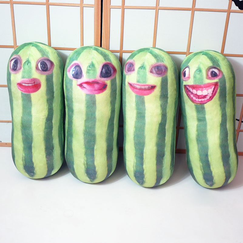 毛绒西瓜条挂件现货毛绒玩偶包邮