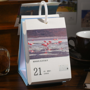 旅行日历2026年新款 台历每日一撕创意治愈解压旅游摄影打卡风景ins桌面摆件翻页记事本365天倒计时新年礼物