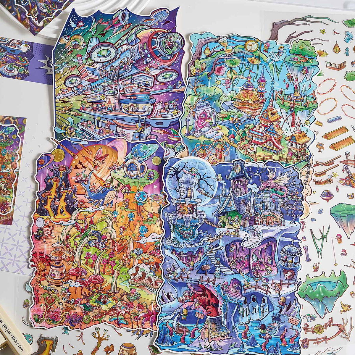 早沫奇域旅程系列造景贴纸