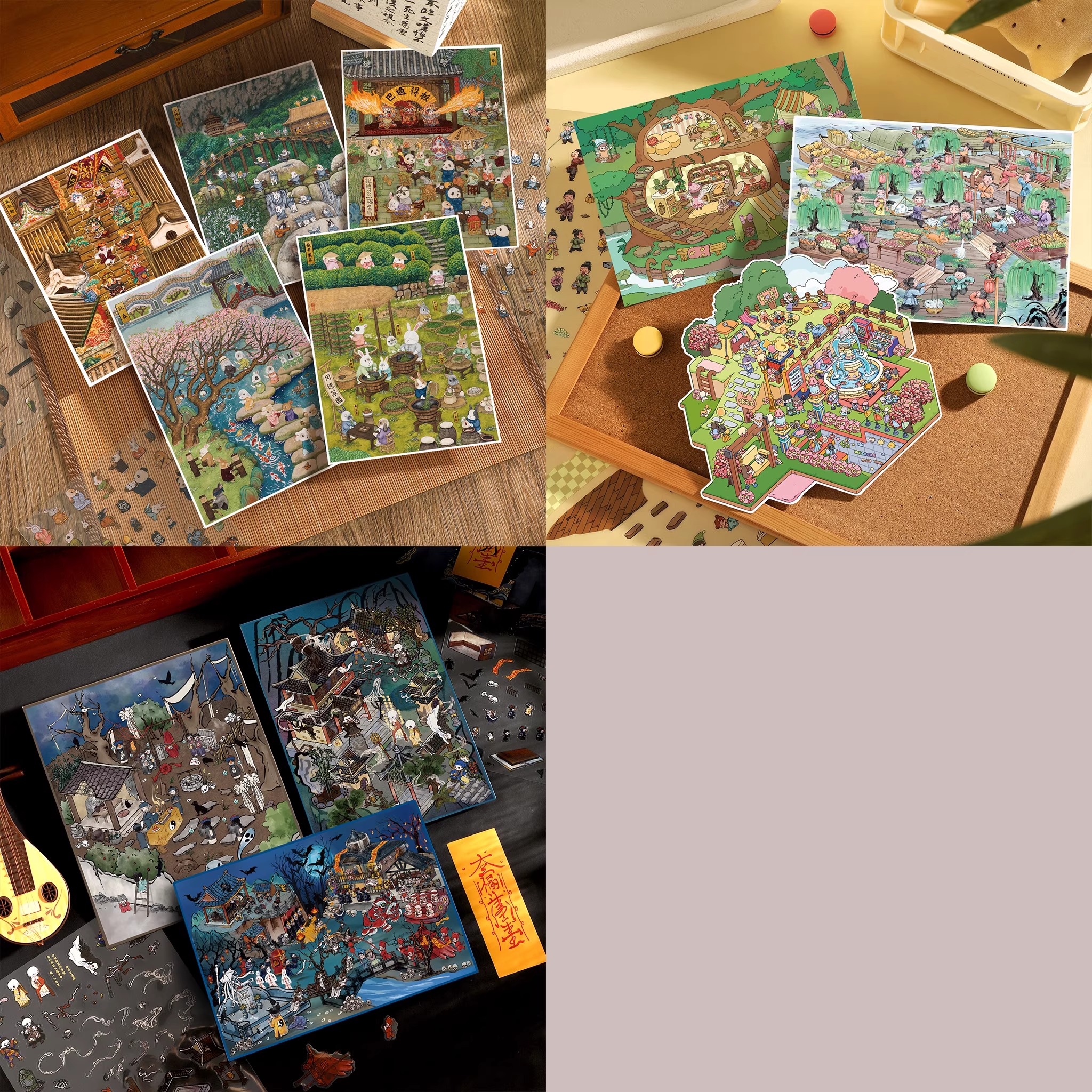 新屿言造景贴纸合集大版立体贴画