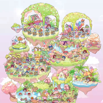 梦幻岛屿造景贴纸凯美极3.0大号