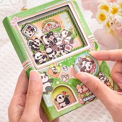 六一儿童节礼物网红儿童玩具女孩子2025爆款熊猫扭蛋机口袋本笔记本本子流行打发时间益智玩具生日礼物小学生