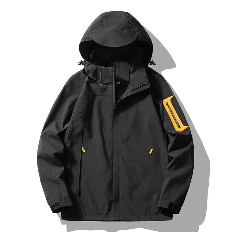 春秋薄款夹克工作服定制冲锋衣男女印字logo外套汽修团体服反光衣