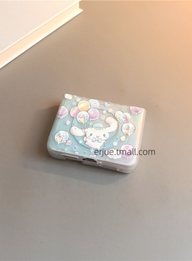 蓝色长耳狗透明适用华为purax手机壳小米mixflip2磨砂pocket2可爱荣耀vflip三星zflip7564卡通女oppofindn3