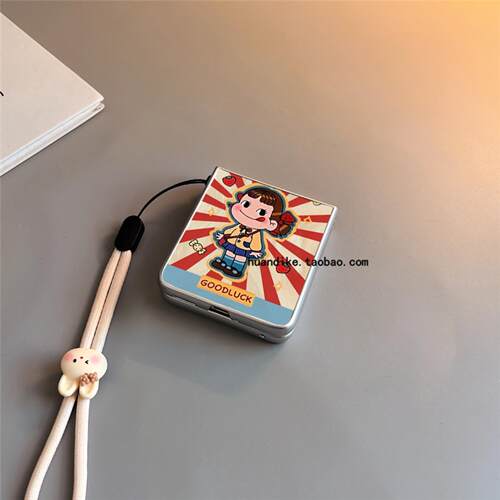 羽纱光芒适用小米mixflip华为purax手机壳pocket2硬novaflip三星zflip7564卡通vivox磨砂oppofindn3n2女0