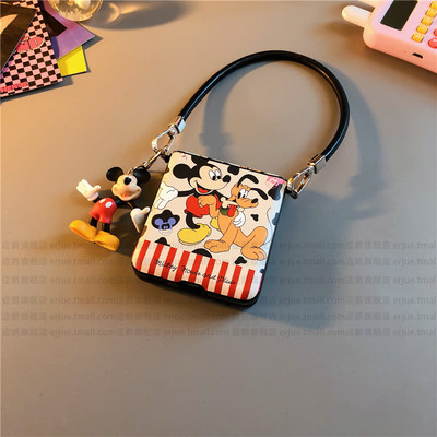 米奇狗适用华为pocket2手机壳purax皮nova三星zflip7 5 6卡p50通vivox flip硬oppofindn3n2女w24荣耀v小米mix