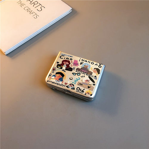 时尚人物电镀适用华为purax手机壳pocket2小米mixflip硬novaflips三星zflip764卡通p50卡通oppofindn3n2女w25