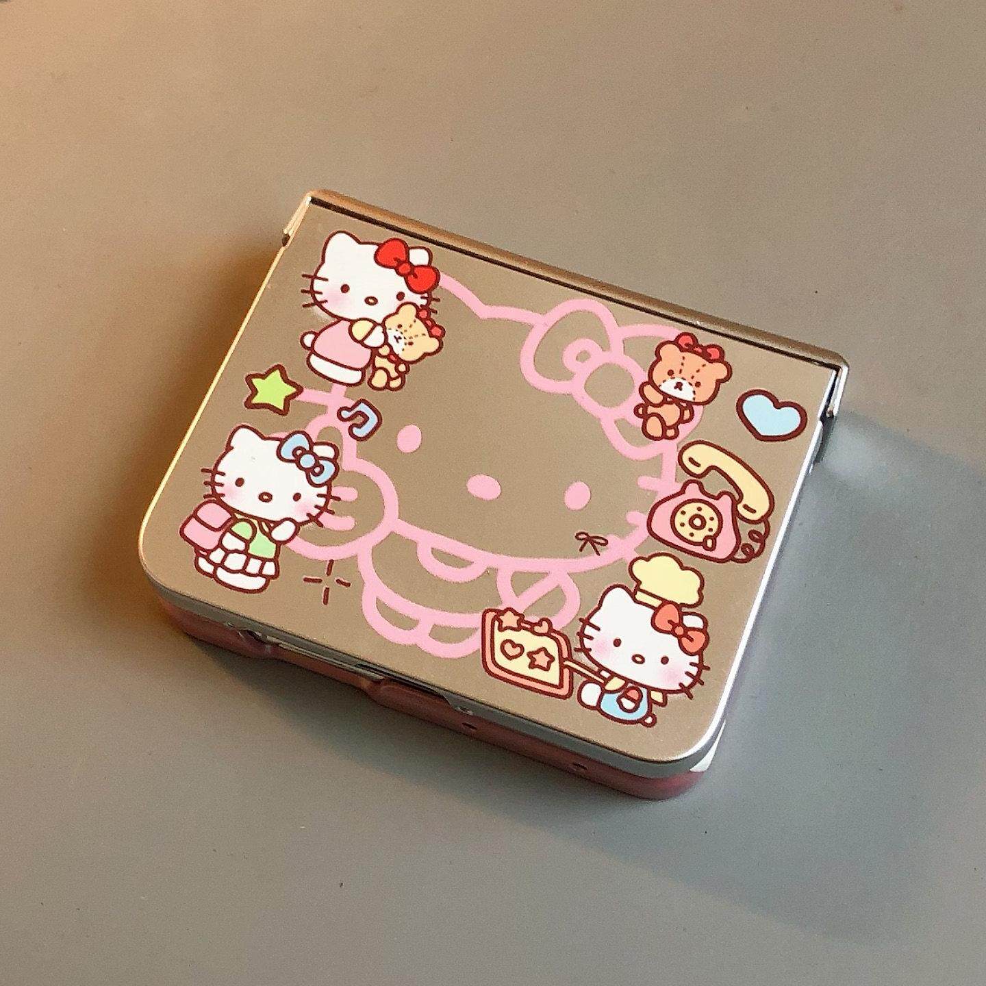 粉银撞色适用小米mixflip2华为purax手机壳pocket2硬磨砂可爱荣耀vflip三星zflip7564卡通女oppofindn3潮