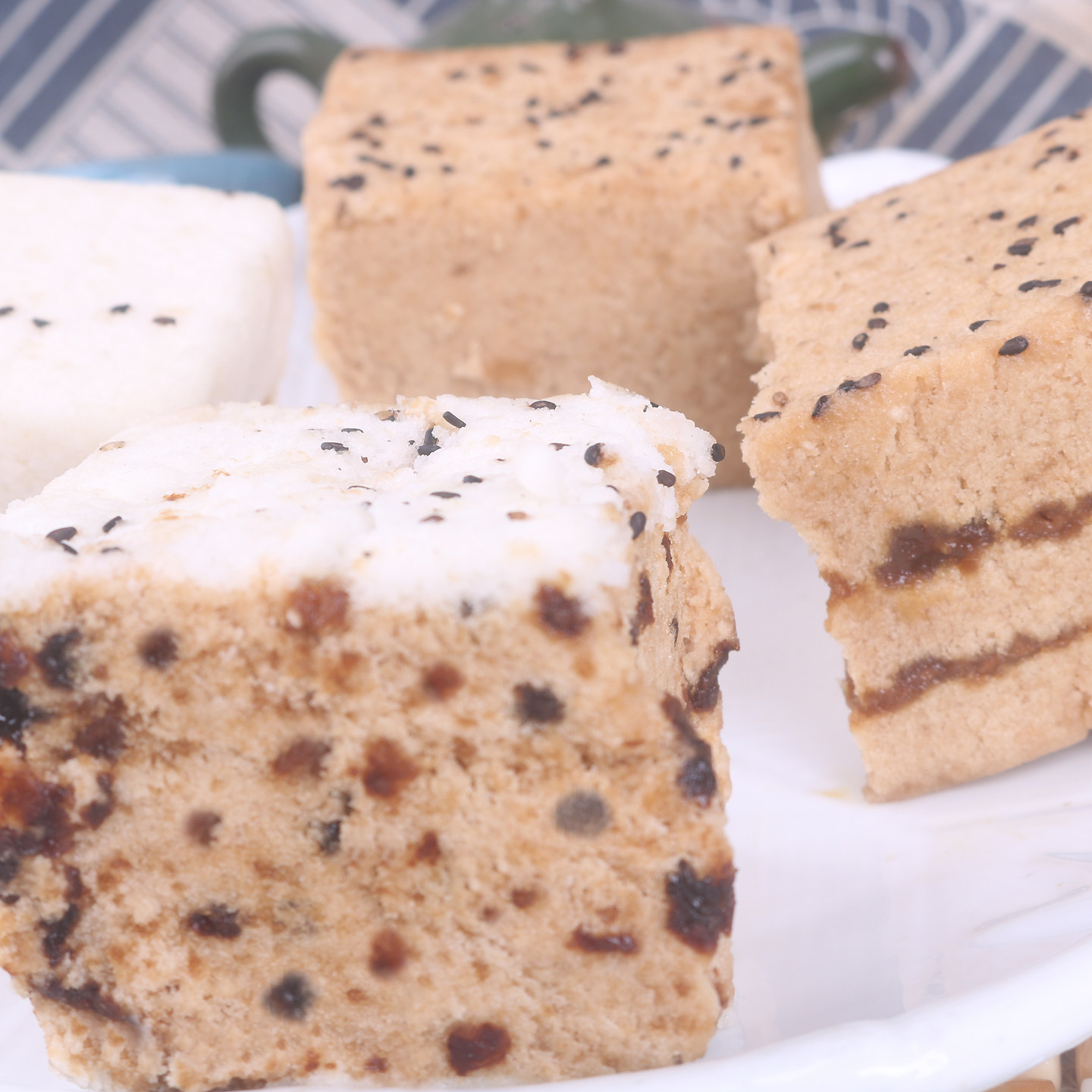 糕干胚烂眼糕方糕庆糕早餐甜点心小吃糕点浙江台州糯叽叽温岭特产