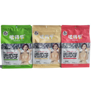 兰考嗑得乐香瓜子268g焦糖山核桃味零食干果炒货葵花籽4袋免运费