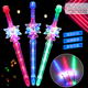 雪花发光剑水晶透明激光炫彩荧光棒重力感应音效闪光夜市地摊玩具