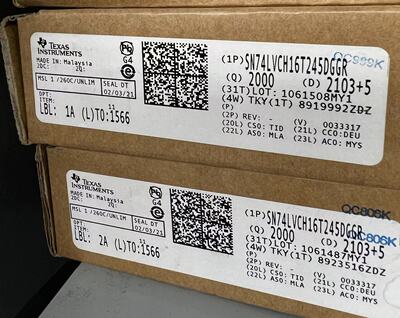 原装正品SN74LVCH16T245DGGR TSSOP-48 16位双电源总线收发器