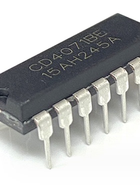 CD4071BE DIP14封装 中性丝印 4路2输入或门 集成电路IC