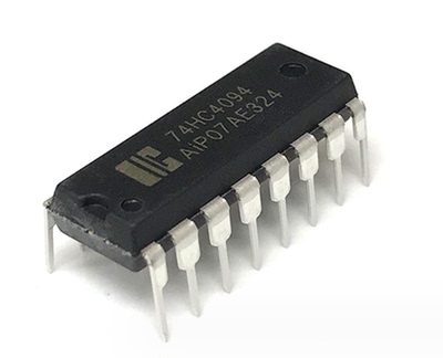 中微爱芯 AiP74HC4094 移位锁存总线寄存器国产IC DIP16封装