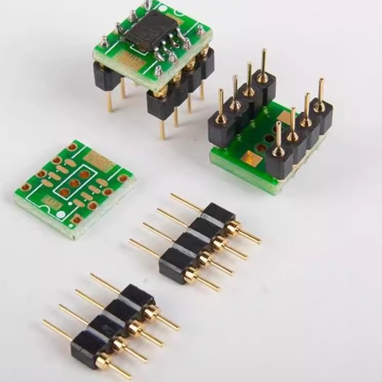 贴片SOIC8转直插DIP-8脚运放转换板转接PCB沉金配正凌镀金插针
