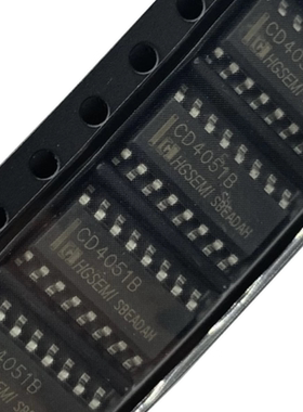 CD4051BM/TR 丝印 CD4051B SOP-16 模拟开关/多路复用器