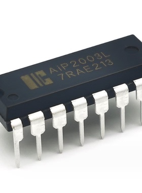 中微爱芯 AiP2003L 七路高耐压、大电流达林顿晶体管阵列 DIP16