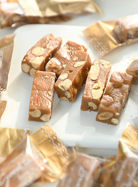 法式海盐太妃糖杏仁巴旦木黄油手工零食婚庆糖果喜糖散装年货团购