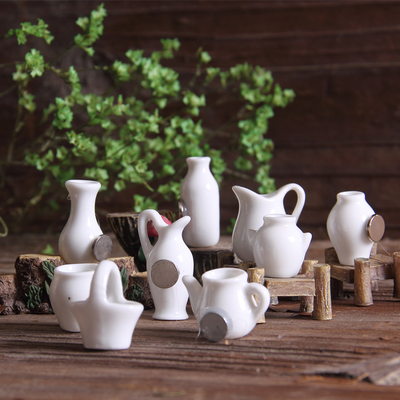 瓷艺迷你袖珍摆件小型花瓶