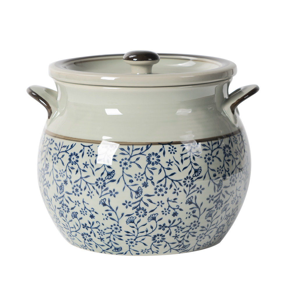 两斤三斤装耐高温日式陶瓷油泼辣罐猪油罐子油渣热油调味罐辣椒油