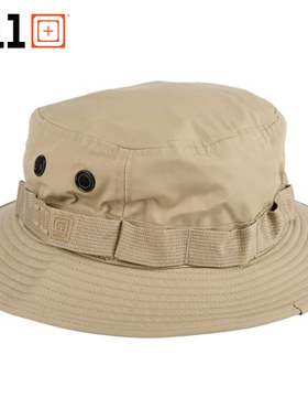 美国5.11渔夫帽迷彩奔尼帽511夏季户外遮阳圆边帽 89422战术帽子