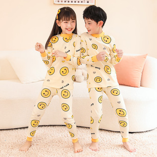 儿童居家服男大童睡衣套装 女童线衣秋裤 男童纯棉a类秋衣保暖内裤