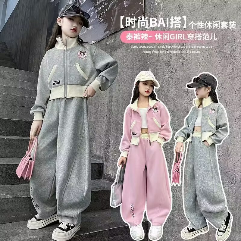 女童春秋套装新款儿童洋气时髦