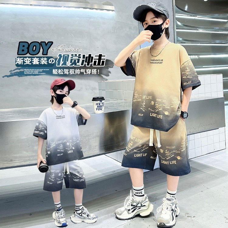 男童夏装套装中大儿童夏季薄款
