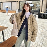 2025冬季新款现货数据好设计感波点两面穿外套#25179-p185-K278，女装皮草，唛多