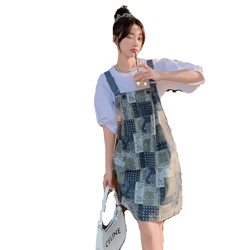 酷盐系设计感背带连衣裙女夏2025新款小个子时尚网红ins超火裙子,女装连衣裙,唛多